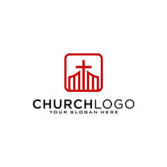 Church vector logo symbol graphic abstract template