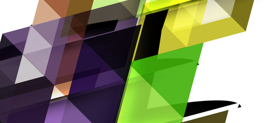 Abstract triangle pattern, colorful backdrop. Presentation template. Modern textured shape. Trendy modern style