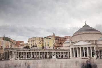Fototapeta premium Piazza del Plebiscito in naples italy