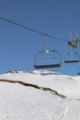 Télésiège dans les Pyrénées