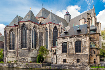 Saint Michael's Roman Catholic Church In the Belgium City Ghent