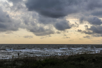 sunset over the sea