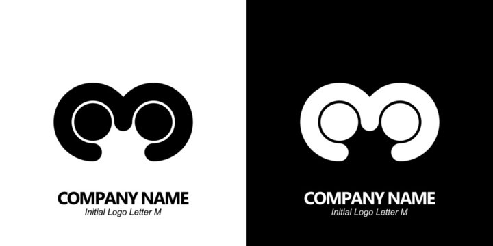Initial letter M logo vector design template. Initial M minimalist logo template vector.