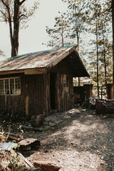 Fototapeta na wymiar Cabin in the woods
