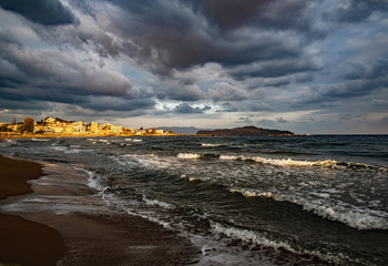 Stormy dawn, Nea Kydonia, Crete