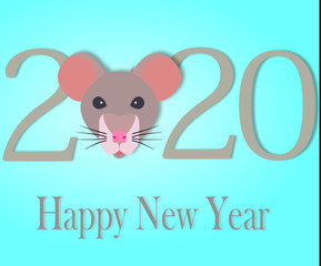 Happy New Year card