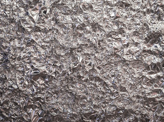 Abstract of aluminum foil texture background for design. Metallic foil paper background.