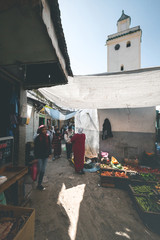 Local Bazaar in the Streets of Rabat - Morocco