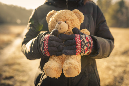 Girl With Teddy Bear