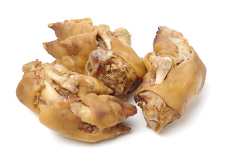 Sauce trotters on white background