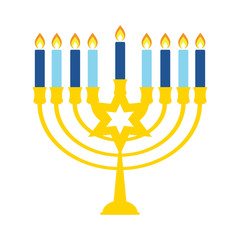 Fototapeta na wymiar Happy Hanukkah, Jewish Holiday Background. Vector Illustration. Hanukkah is the name of the Jewish holiday