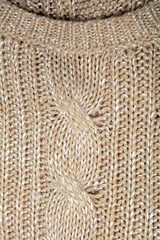 Knitwear texture at close range