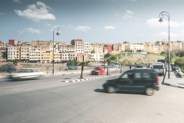 Traffic in the Streets of Fez - Morocco