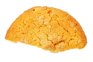 a piece of shortbread cookie