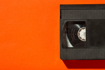 old plastic video cassette