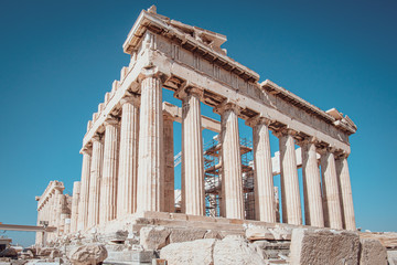 Parthenon Tempel auf der Akropolis in Athen, Griechenland