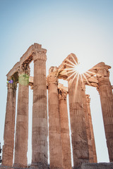 Tempel des Olympischen Zeus - Olympieion in Athen, Griechenland