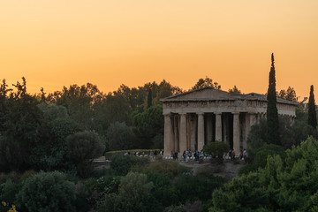 Obraz premium Tempel des Hephaistos in Athen, Griechenland