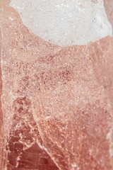 Semi Precious Pink Purple Gemstone Quartz Crystal Close Up