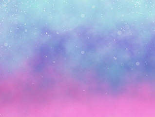 Magic glitter rainbow abstract background. Paint like sparkle unicorn for holiday party ombre style