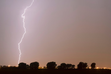 Lightning is a naturally occurring electrostatic discharge during which two electrically charged...