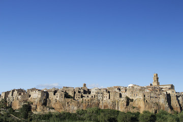 Pitigliano, one of the most beautiful town in Tuscany, Italy.