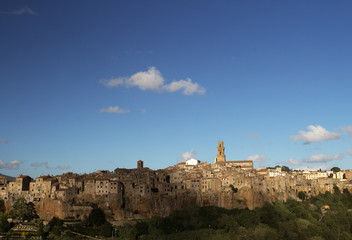 Pitigliano, one of the most beautiful town in Tuscany, Italy.