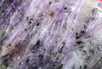 Semi Precious Pink Purple Gemstone Quartz Crystal Close Up