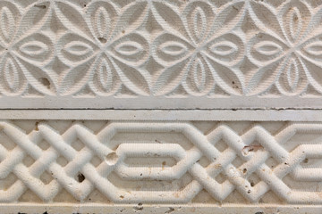 stone carving art border detail, architecture