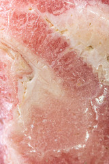 Semi Precious Pink Purple Gemstone Quartz Crystal Close Up