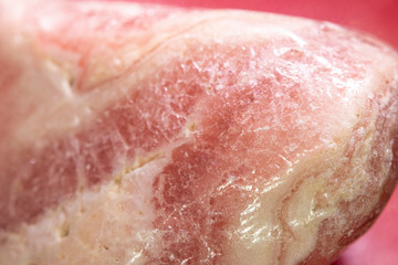 Semi Precious Pink Purple Gemstone Quartz Crystal Close Up