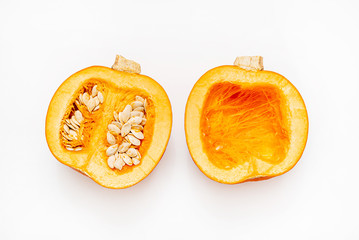 pumpkin on the white background