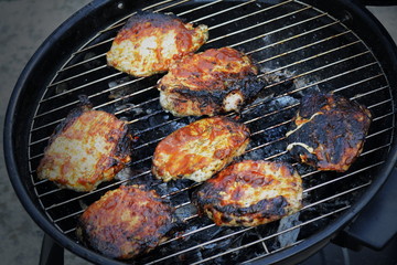 meat on the grill
