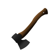 axe isolated on white background