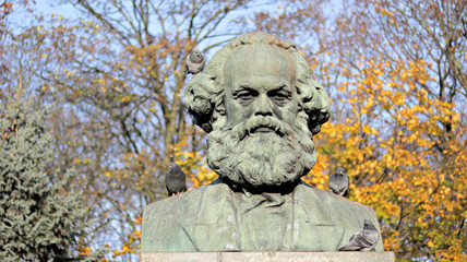 Monument Karl Heinrich Marx - German philosopher, sociologist, economist, writer, poet, political journalist, linguist, public figure