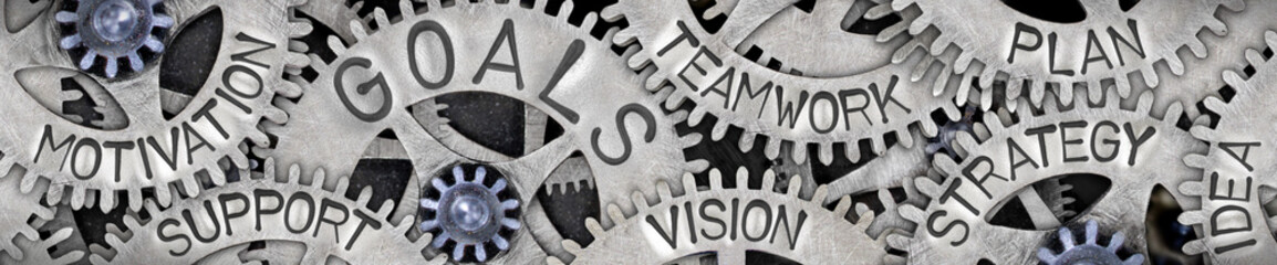 Metal Wheels with Goals Concept