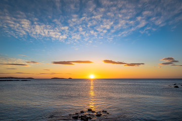 Morning Sunrise light over the sky 