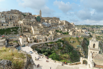 Fototapeta na wymiar panoramic view of Matera, Italy
