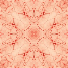 Fototapeta premium Abstract soft red elements on beige background. Square raster image.