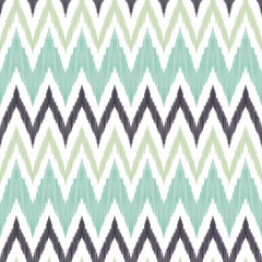 Ikat chevron seamless pattern. Tribal background.. - 301619097