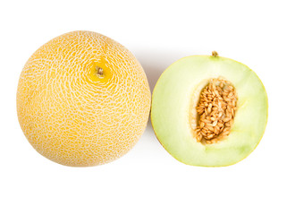 Galia Melon Group Isolated