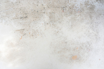 White concrete background.