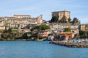 Capodimonte landscape and views, to Bolsena lake, Lazio, Italy