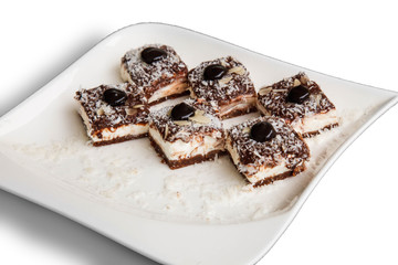 Food on a white background