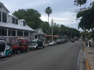 Streets and Details of Key West Historic District Florida USA