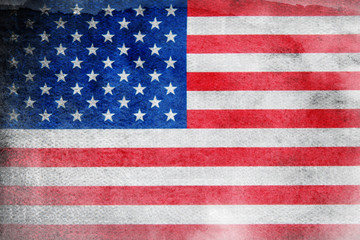 Flag of USA grunge background