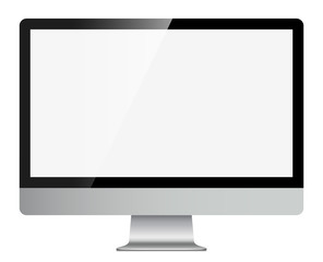 Computer monitor. Screen Pc. Vector