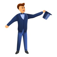 Entertainer icon. Cartoon of entertainer vector icon for web design isolated on white background
