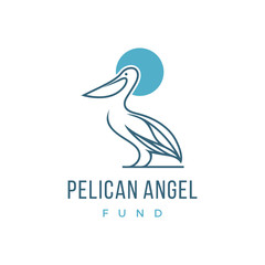 pelican bird logo design vector inspiration custom logo design vector