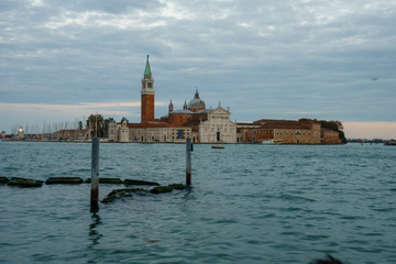 view of venice in a cloudy sunset